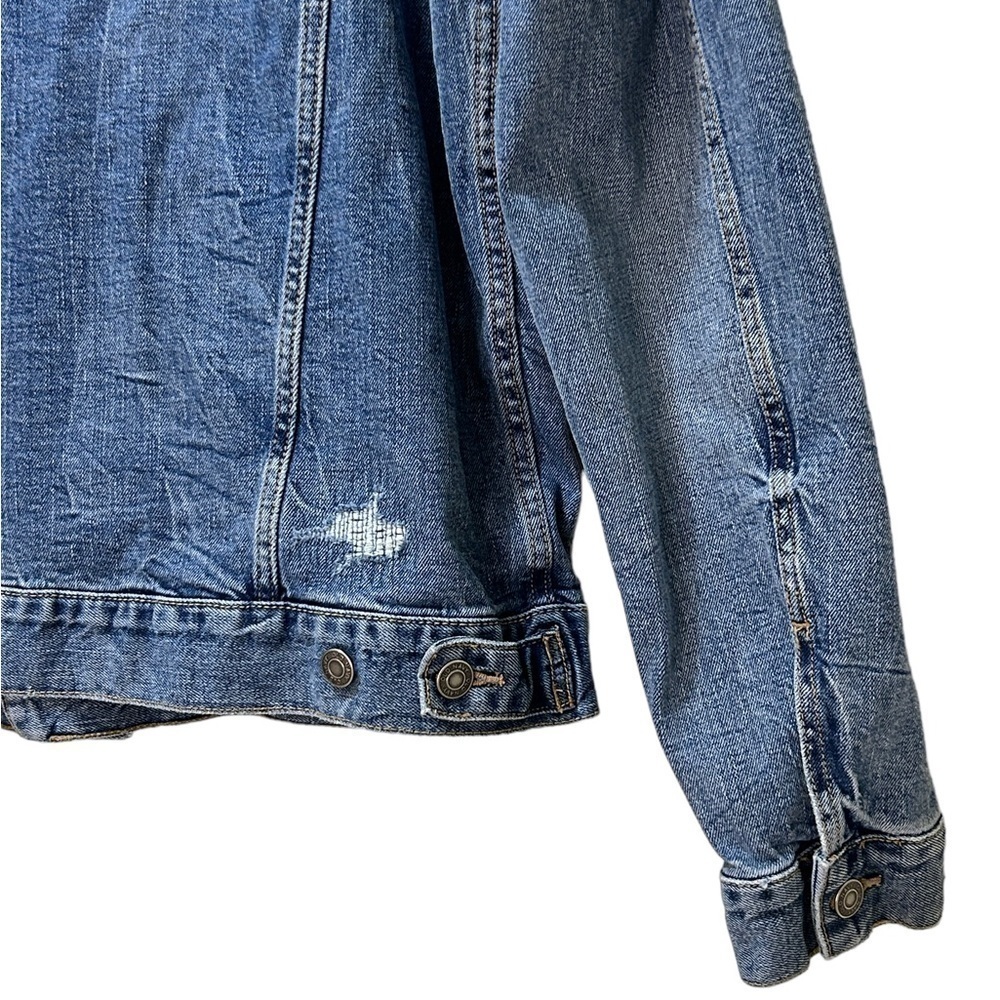 Old Navy Disstressed Blue Jean Jacket - Picture 4 of 5